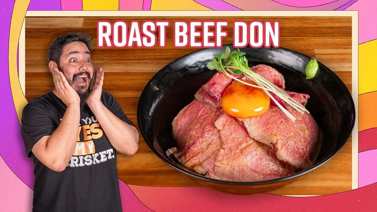 Rosbife Japonês na Tigela de Arroz (Roast Beef Don)