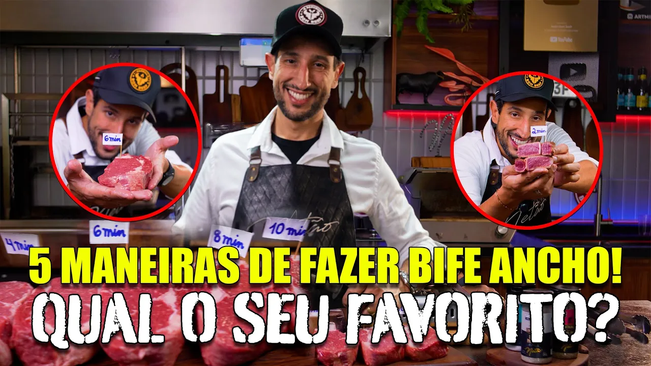 Teste de Ponto da Carne: Bife Ancho em 5 Tempos