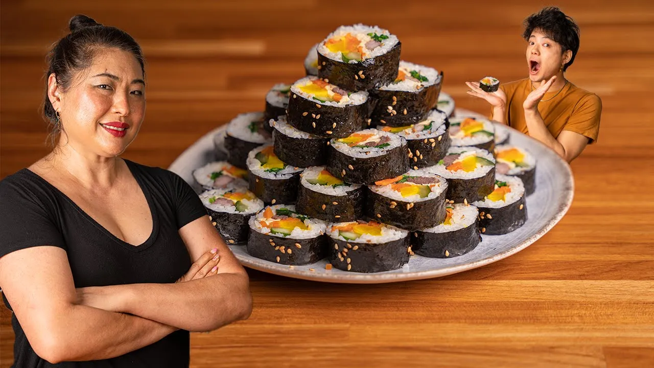 Cómo hacer KIMBAP (Rollo Coreano de Arroz)