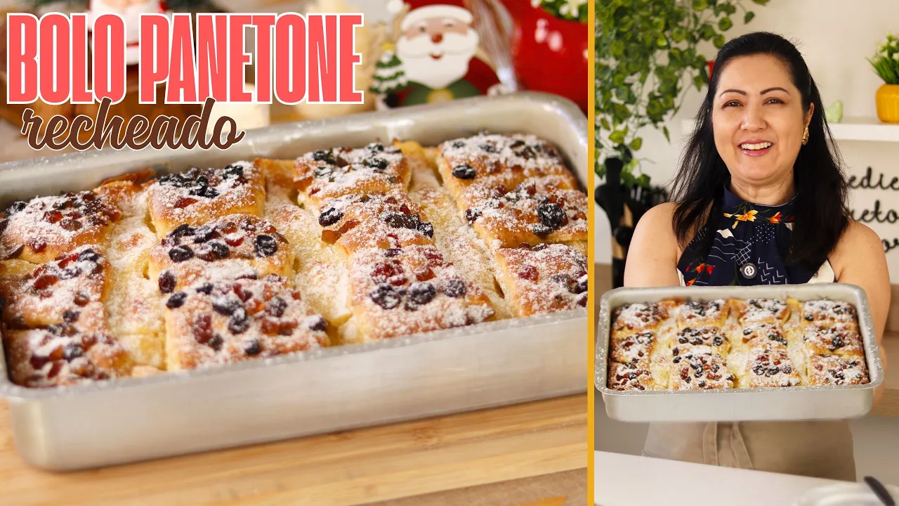 Bolo Panetone Recheado Fofinho que Sai Pronto do Forno