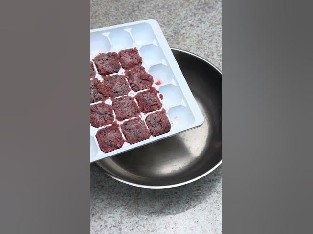 Albóndigas Congeladas en Charola de Hielo