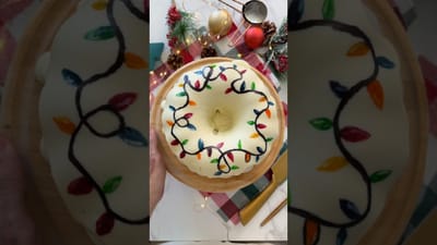 Pastel Navideño Pintado a Mano