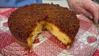 Bolo Cocada Caramelizado