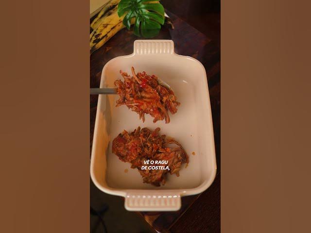 Lasaña de Costilla con Plátano Macho