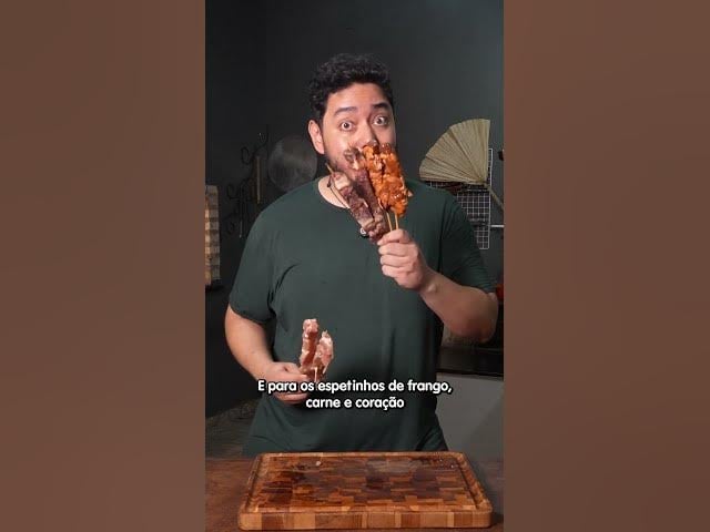 Espetinho com Molho Tarê (Churrasco Japonês)