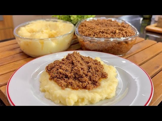 Puré de Papa Cremoso con Carne Molida