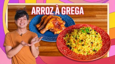 Arroz à Grega com Frango Assado (Receita de Natal)
