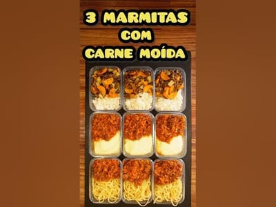 03 Marmitas com Carne Moída