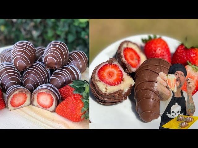 Fresas con Ganache Vegano de Leche en Polvo (Alternativa a la Fresa Enamorada)