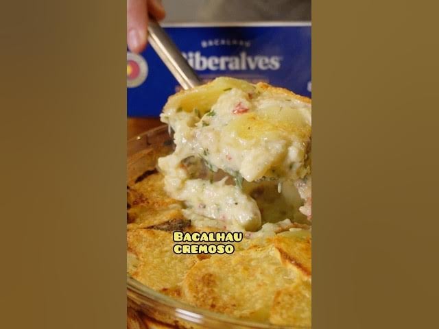 Bacalhau Cremoso com Batata Gratinada