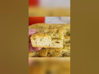 Focaccia Caseira Sem Sova e Sem Bagunça