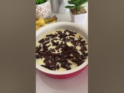 Tortinha de Banana Cremosa na Air Fryer