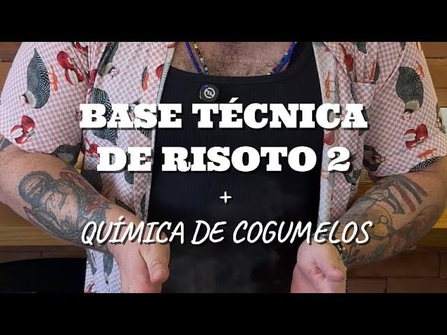 Risoto de Cogumelo e Risoto de Rabada com Manteiga na Finalização