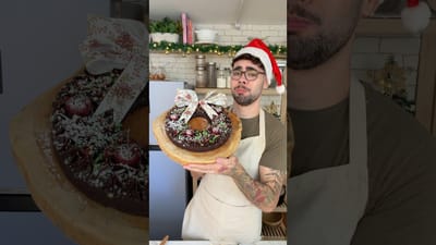 Corona Comestible de Bobitos de Chocolate y Brownie