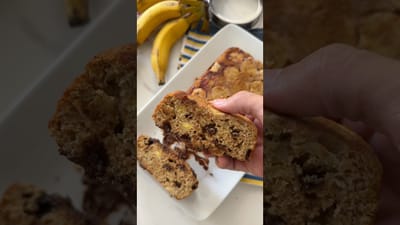 Bizcocho Esponjoso de Plátano Sin Gluten