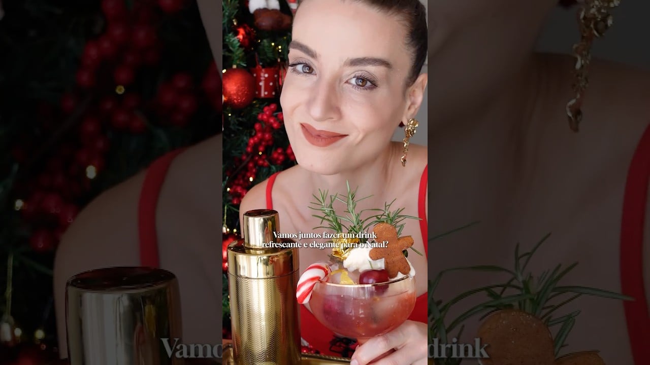 Drink Refrescante de Natal (Coquetel Natalino)