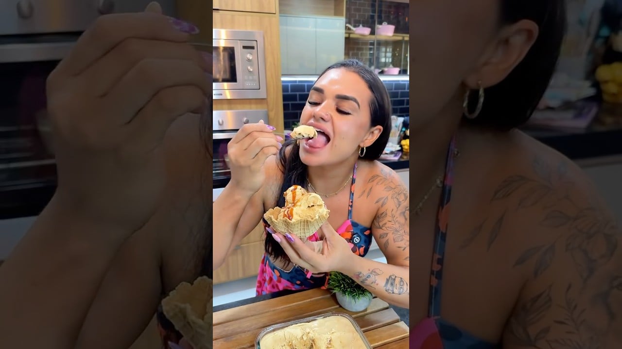 Helado Cremoso de Cajeta con Solo 2 Ingredientes (Sin Máquina)