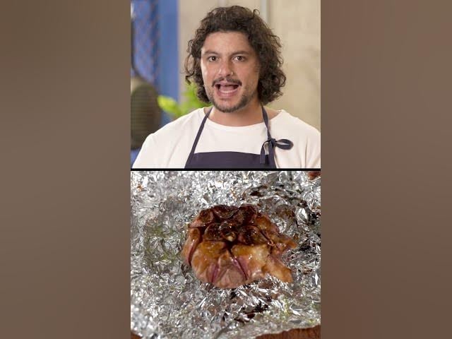 ESPAGUETI CON BERENJENA Y QUESO DE YOGURT (COALHADA)