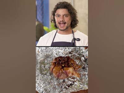 MACARRÃO COM BERINJELA E COALHADA