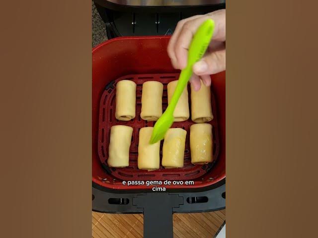 Enroladinho de Salsicha Rápido e Fácil na Airfryer
