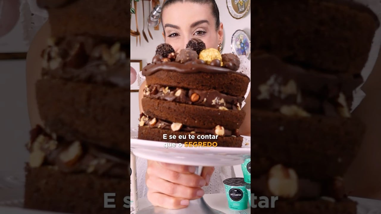 Bolo de Chocolate Escuro e Úmido (sem fermento)