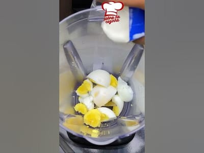 Mayonesa Verde Casera con Huevo Cocido