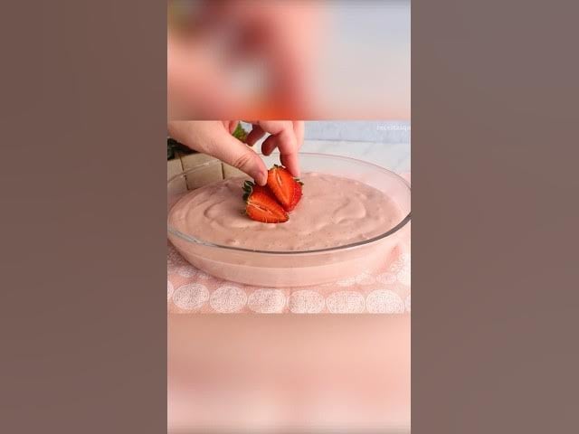 Mousse de Fresa con Fruta de Verdad