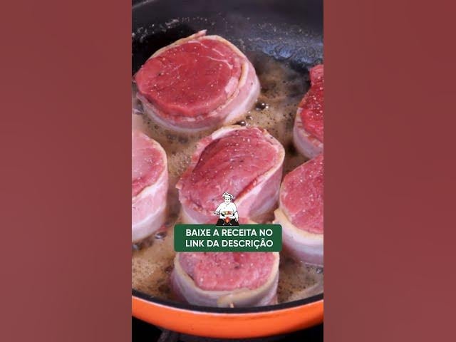 Medalhão de Filé Mignon com Molho de Vinho Branco