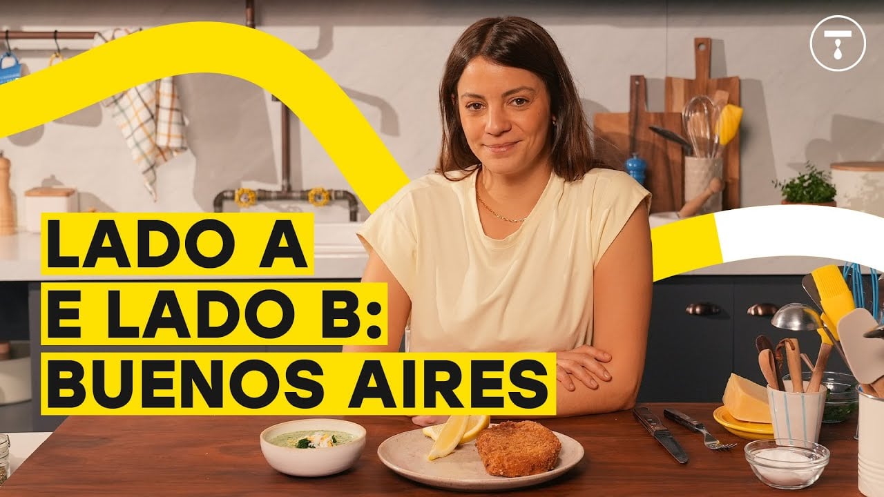 Milanesa a la Argentina con Crema de Espinacas y Fugaceta de Cebolla