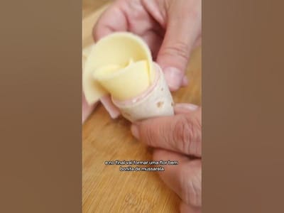 Petisco Rápido para o Dia das Mães (Escombro de Queijo e Presunto)