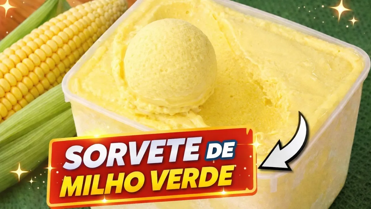 Sorvete de Milho Verde Cremoso