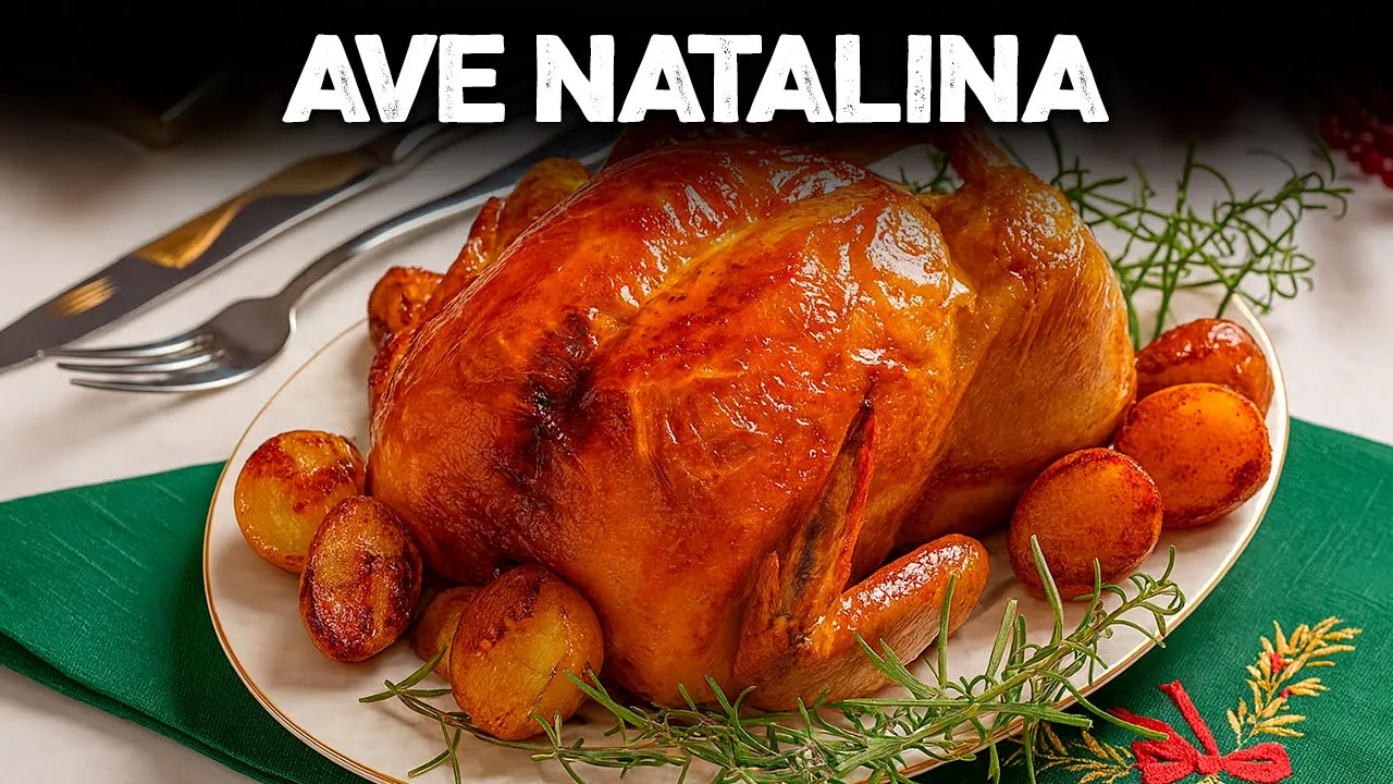 Receita de Ave Natalina Temperada na Maionese