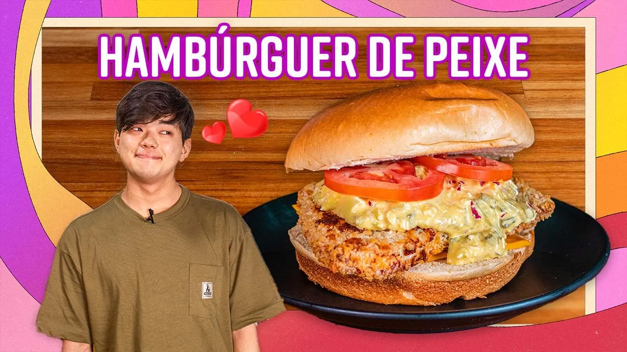 Hamburguesa de Pescado en Freidora de Aire