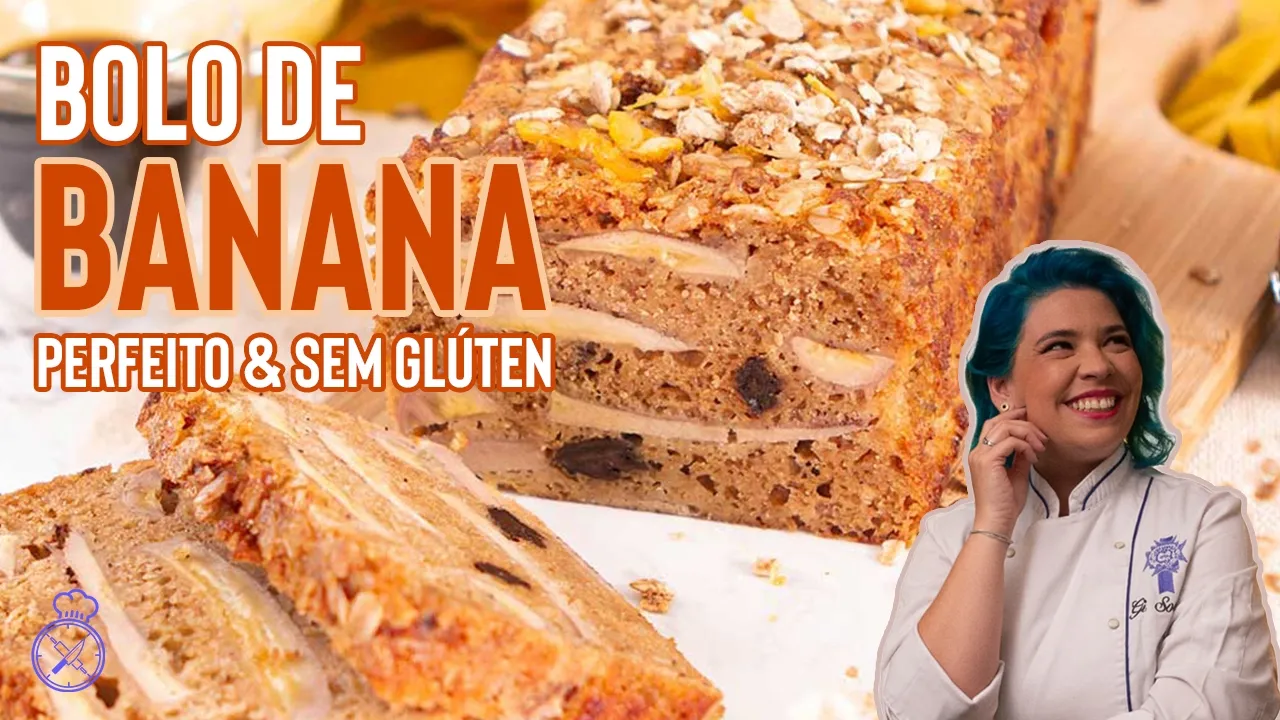 Bolo de Banana Sem Glúten