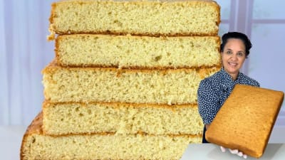 Receta de Base de Bizcocho Profesional para Charolas Grandes