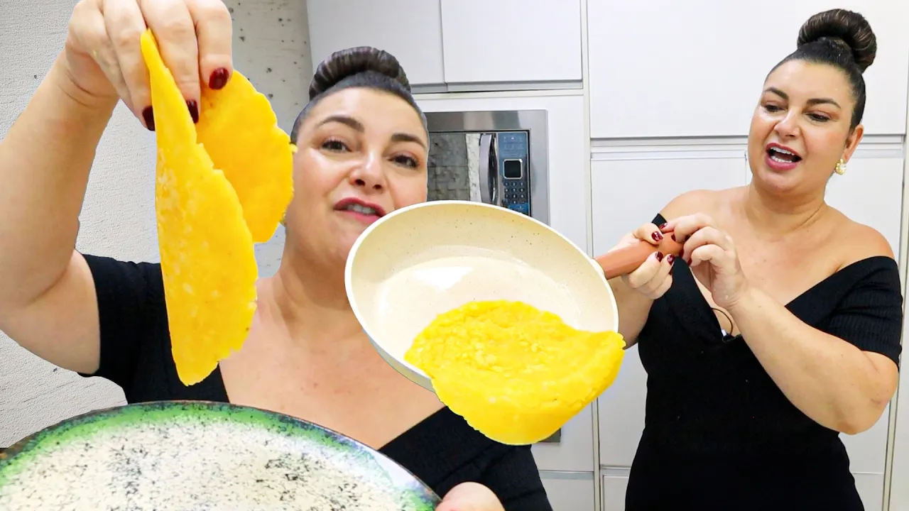 Panqueca de Cuscuz (Massa Pronta para Lanches)