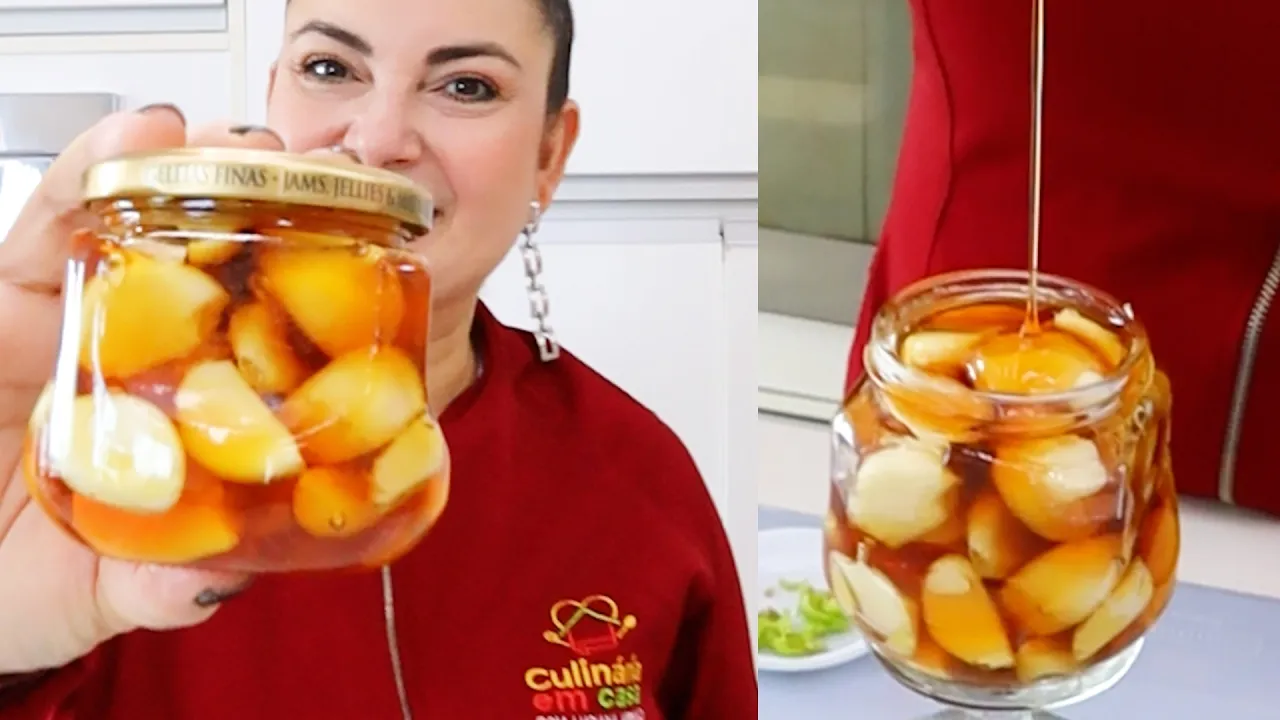 Alho Confitado no Mel com Pimenta