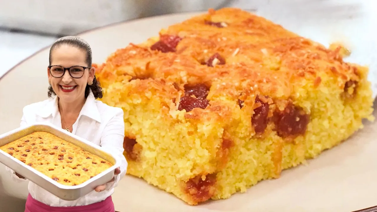 ¡EL MEJOR PASTEL DE HARINA DE MAÍZ CON ATE DE GUAYABA! ¡FÁCIL, RÁPIDO, HÚMEDO, SUAVECITO Y DELICIOSO!