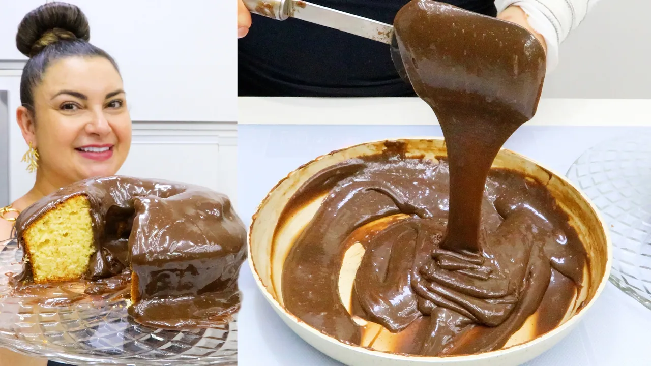 Calda de Chocolate Cremosa que Não Endurece