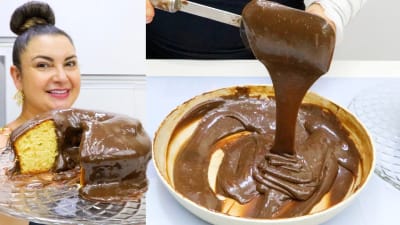 Calda de Chocolate Cremosa que Não Endurece