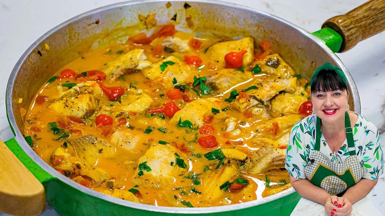 Filete de Tilapia en Salsa de Leche de Coco