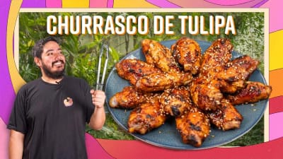 Tulipa de Frango na Churrasqueira com Molho de Mostarda